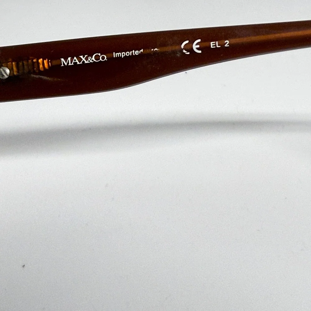 MAX&Co M&CO.114/S‎ Brown Grey Square Eyeglasses Frames 57-19-135 O1KN3
